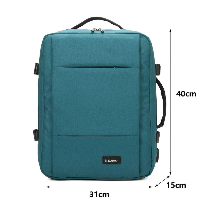 Maleta Cabina Eco-Recycled Túnez 55 cm y Mochila de viaje Hugo