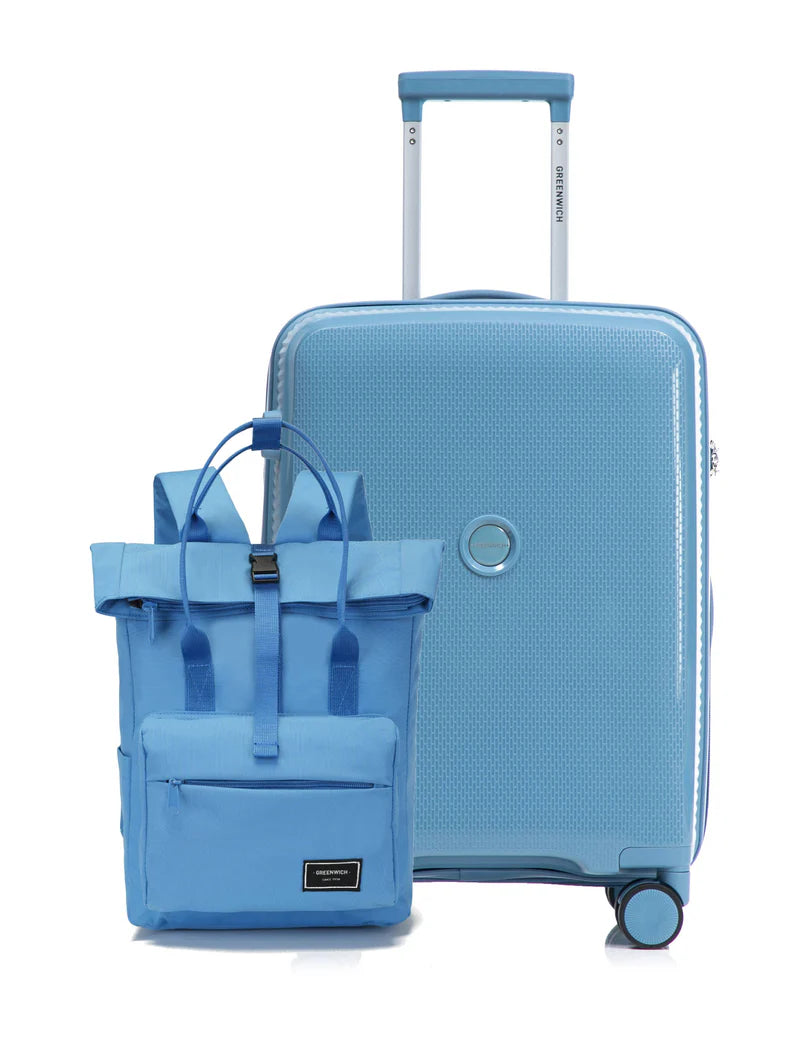 Set de Maleta Cabina extensible  Aruba + Mochila viaje Faber 15 L