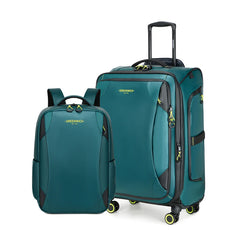 Set Trolley impermeable extensible Vancouver 65 cm + mochila de viaje impermeable Vancouver Greenwich