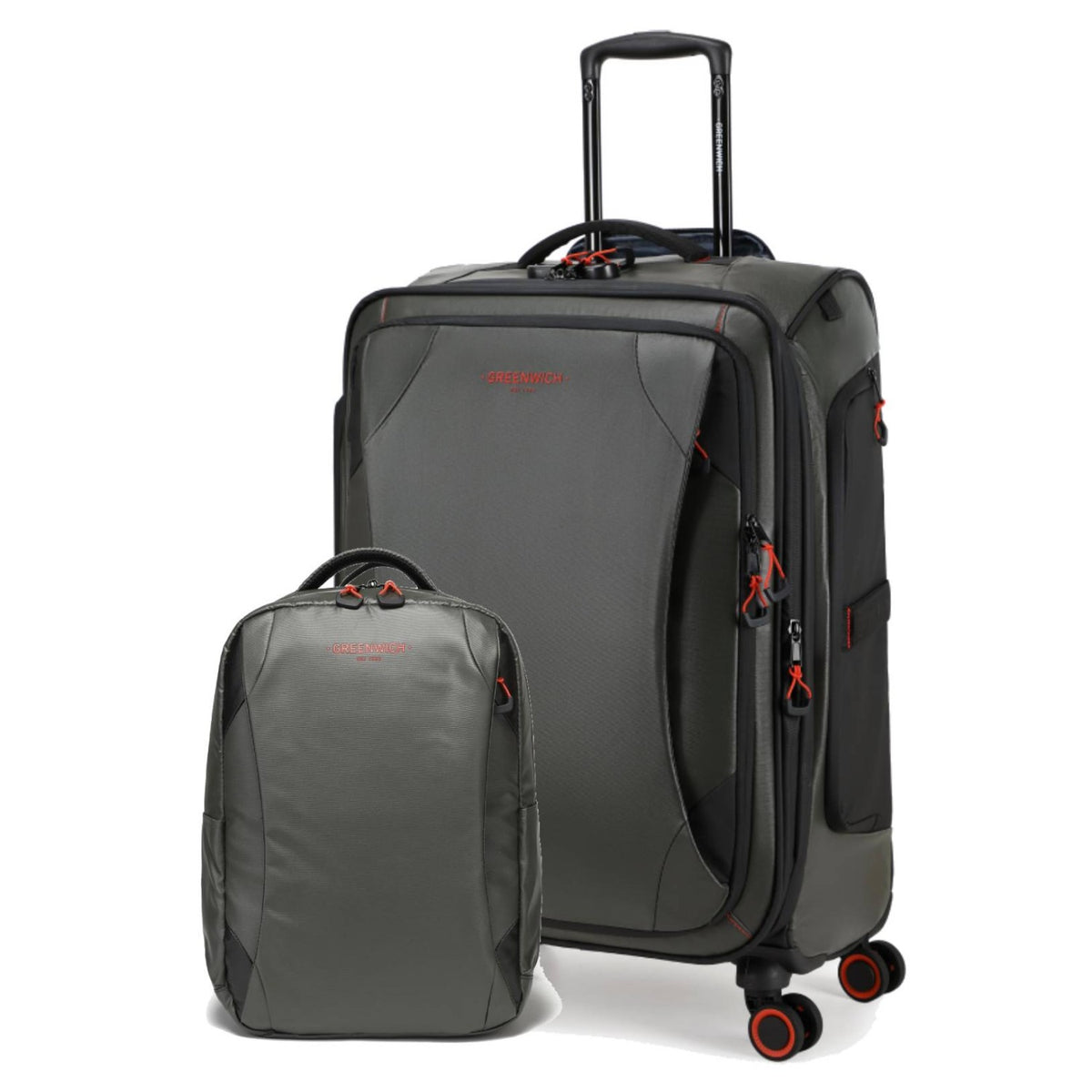 Set Trolley impermeable extensible Vancouver 65 cm + mochila de viaje impermeable Vancouver Greenwich