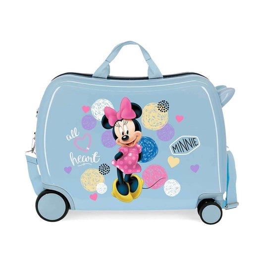 maleta infantil Minnie all hearts azul