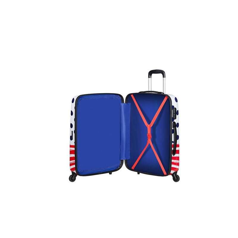 Maleta Cabina Mickey Blue Dots Legends American Tourister