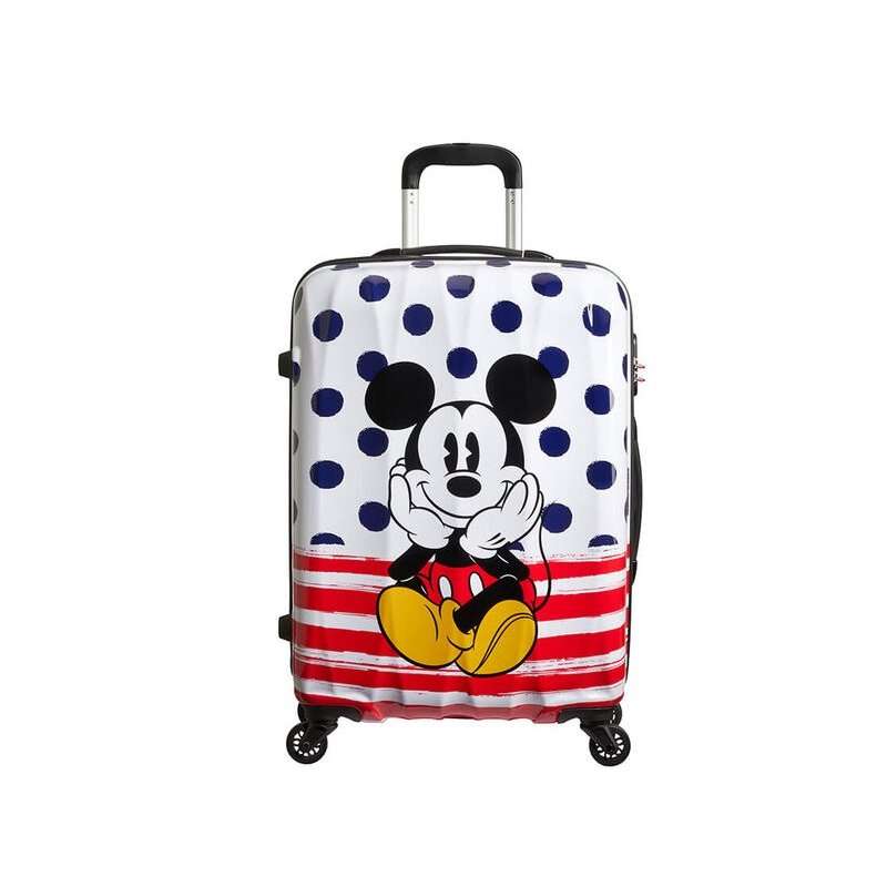 Maleta Cabina Mickey Blue Dots Legends American Tourister