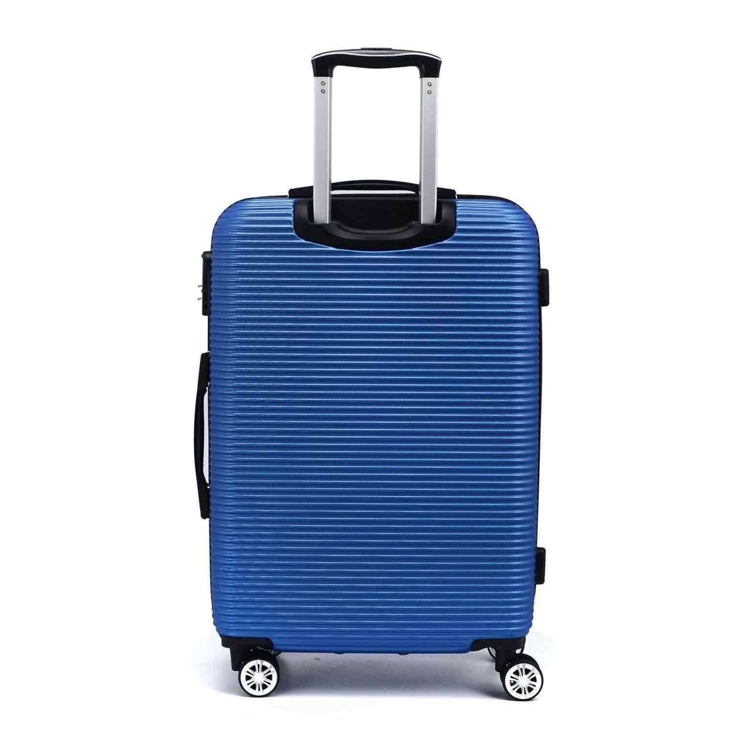 maleta 4 ruedas Albir azul trasera
