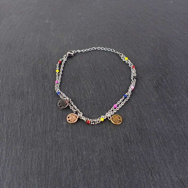 Pulsera doble colores cerrada