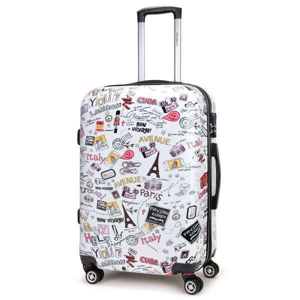 Maleta Mediana Maracaibo blanca frontal